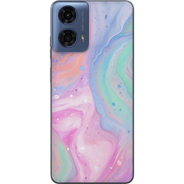 Motorola Moto G04 Genomskinligt Skal Pastellmarmor