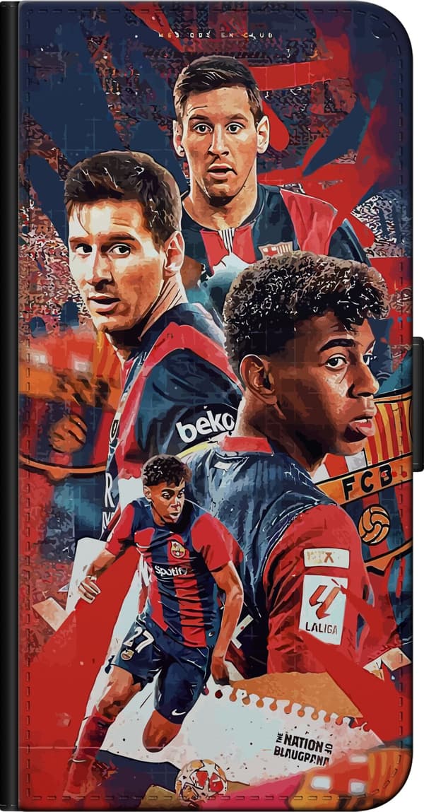 Kompatibel Tegnebogsetui til OnePlus 9 Pro Yamal Lamine x Messi