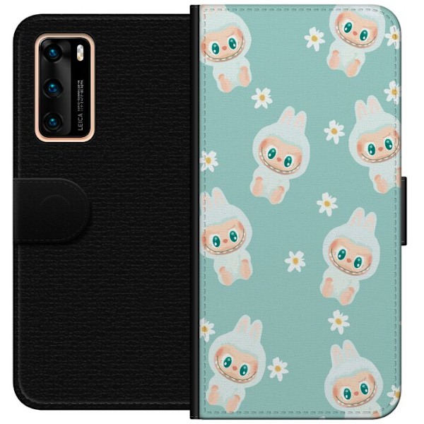 Huawei P40 Lompakkokotelo Labubu Candy Vibes