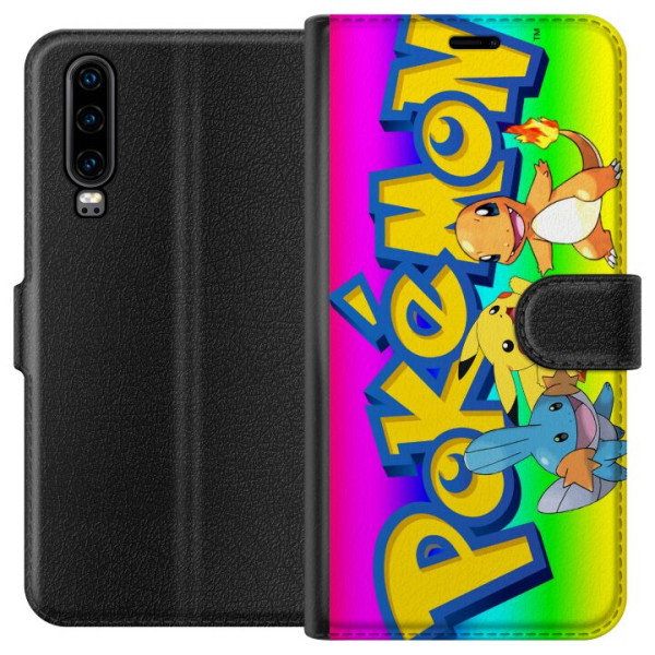Huawei P30 Lompakkokotelo Pokémon