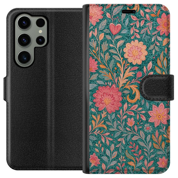 Samsung Galaxy S23 Ultra Tegnebogsetui Floral Dream