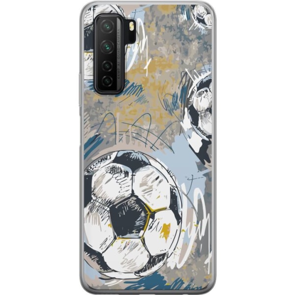 Huawei P40 lite 5G Gennemsigtig cover Fodbold