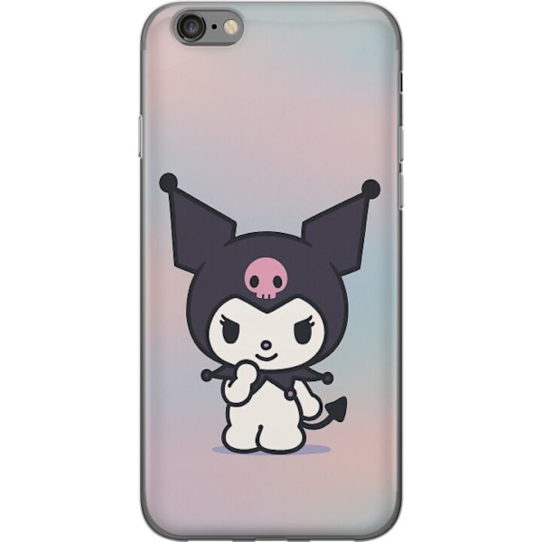 Apple iPhone 6s Genomskinligt Skal Kawaii Sanrio Kuromi