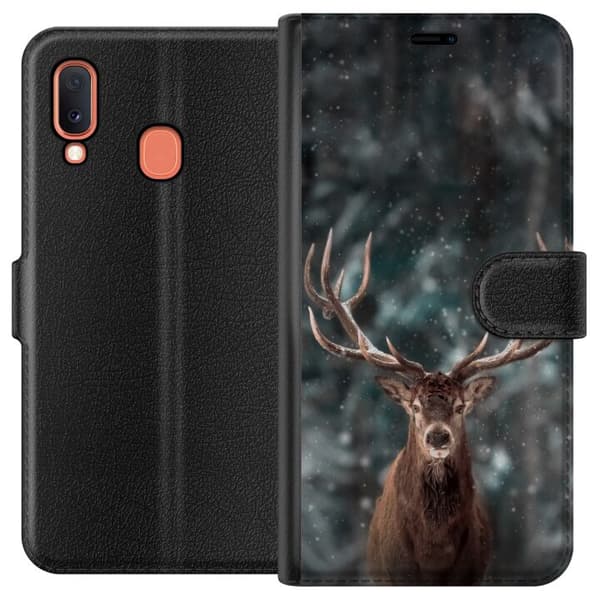 Kompatibel Tegnebogsetui til Samsung Galaxy A20e Oh Deer