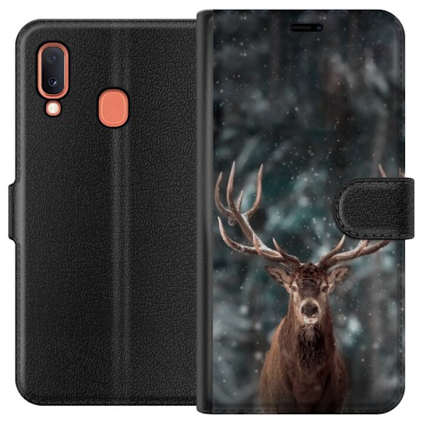 Samsung Galaxy A20e Tegnebogsetui Oh Deer