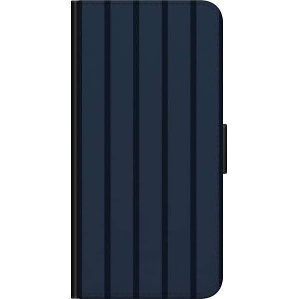 Kompatibel Tegnebogsetui til Samsung Galaxy Note10+ Blå midnatsstriber blå
