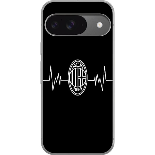 Google Pixel 9 Läpinäkyvä kuori AC Milan