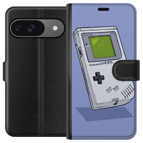 Google Pixel 9 Pro Tegnebogsetui Game Boy Lilla