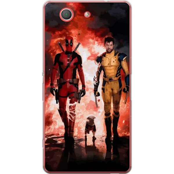 Sony Xperia Z3 Compact Gennemsigtig cover Wolverine Deadpool