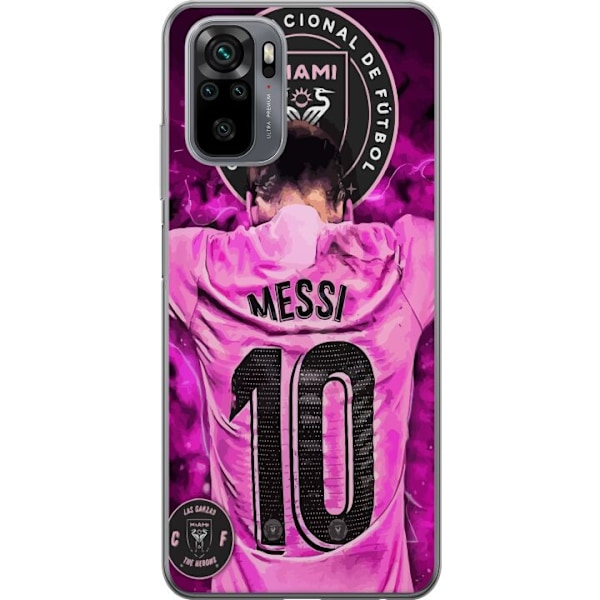 Xiaomi Redmi Note 10 Gennemsigtig cover Messi