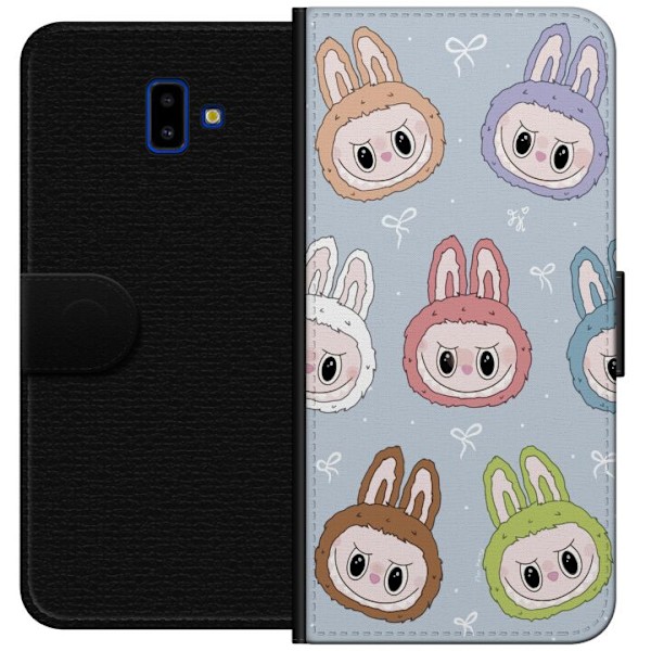 Samsung Galaxy J6+ Lompakkokotelo Tähtikuvioitu hirviöasenne