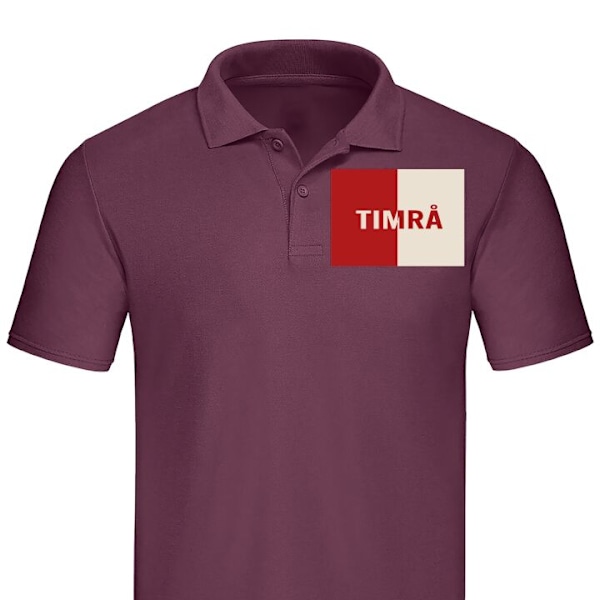 Piké för Vuxen | Elegant Pikétröja Timrå – Hockey Vinröd XX-Large