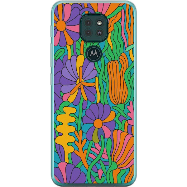 Motorola Moto G9 Play Genomskinligt Skal Color Pop