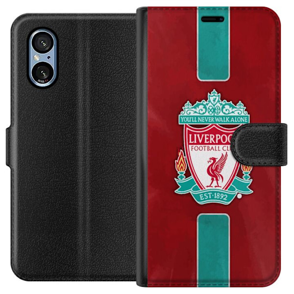 Sony Xperia 10 VI Lompakkokotelo Liverpool FC - Klassinen jalk