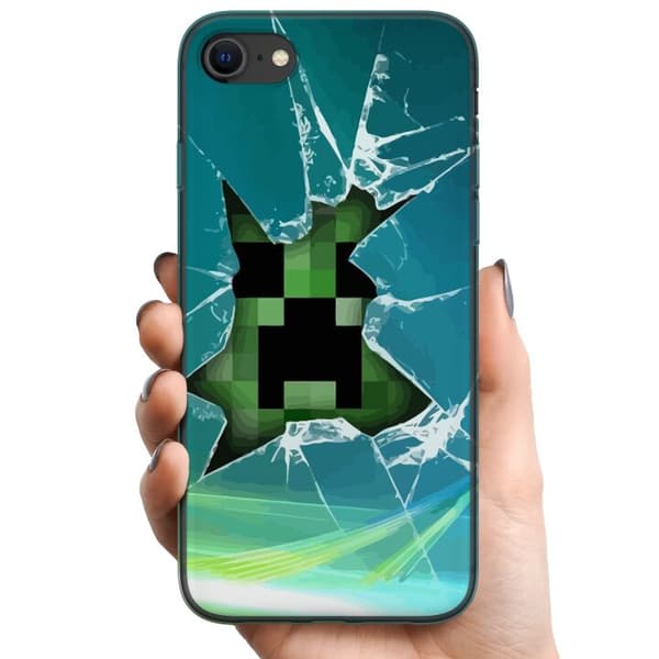 Kompatibelt Mobildeksel til Apple iPhone SE (2020) MineCraft