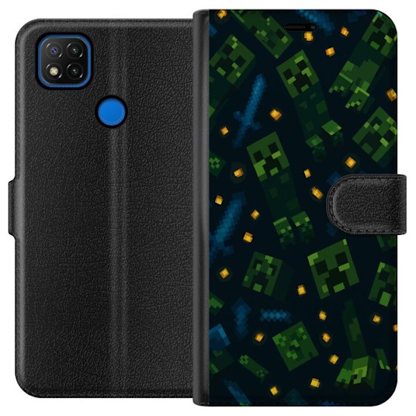 Xiaomi Redmi 9C Tegnebogsetui Minecraft Dungeons Mob
