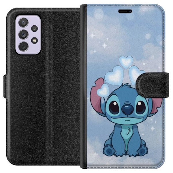 Samsung Galaxy A52s 5G Lompakkokotelo Stitch Hyppäävä Ilo -