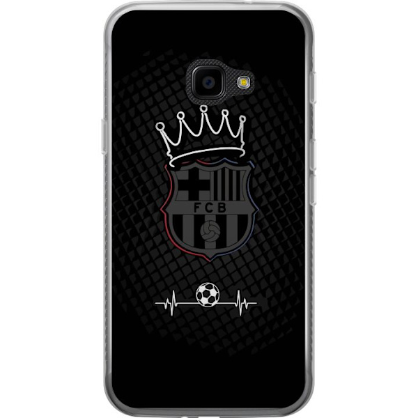 Samsung Galaxy Xcover 4 Läpinäkyvä kuori FC Barcelona Emblem Jalkapalloaihe Sininen Punainen Seuramerkki Katalonia La Liga Fanit Suosittu Ikoninen