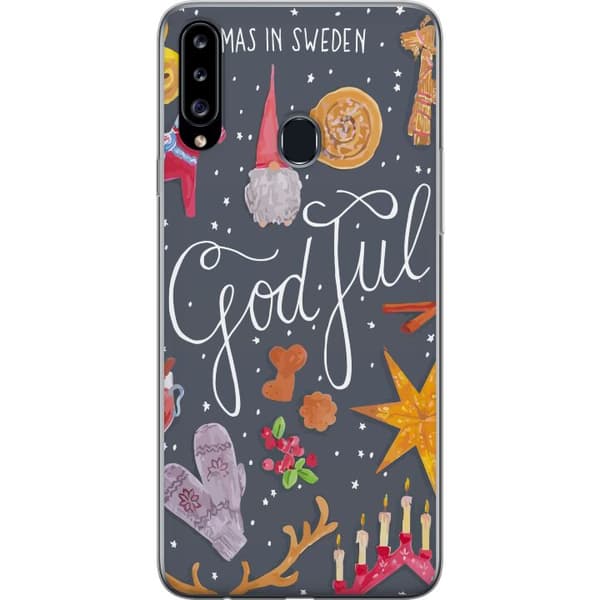 Yhteensopiva Puhelinkuori Samsung Galaxy A20s Hyvää joulua