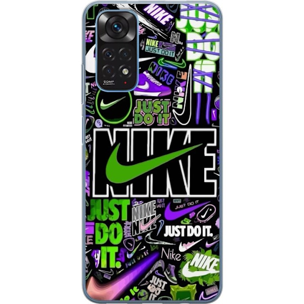 Xiaomi Redmi Note 11S Läpinäkyvä kuori Nike