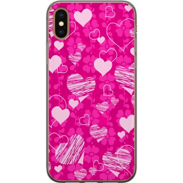 Kompatibelt Mobilskal till Apple iPhone XS PopHeartPattern