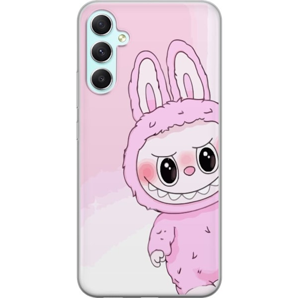 Samsung Galaxy A34 Genomskinligt Skal Labubu Bunny Series