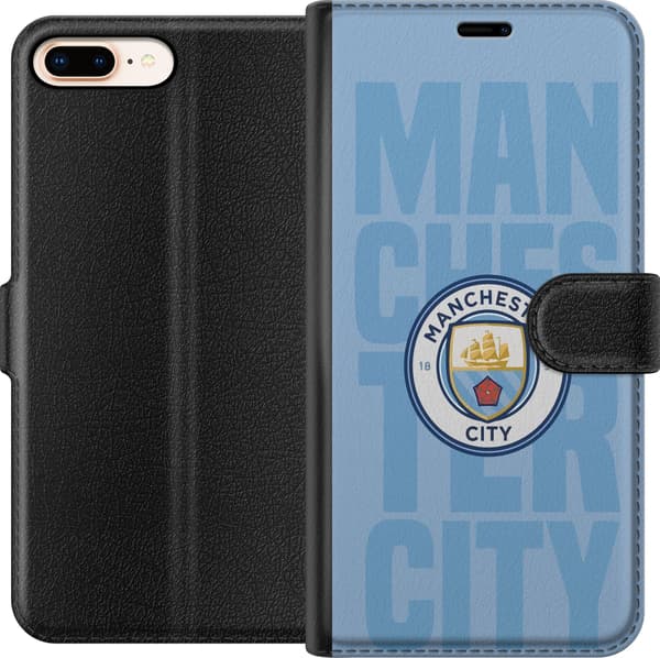 Kompatibel Tegnebogsetui til Apple iPhone 8 Plus Manchester City
