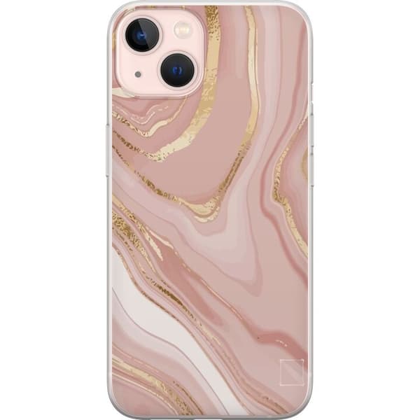 Kompatibel Mobilcover til Apple iPhone 13 Marmor Lyserød