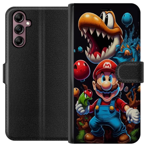 Kompatibelt Plånboksfodral till Samsung Galaxy A14 5G Super Mario