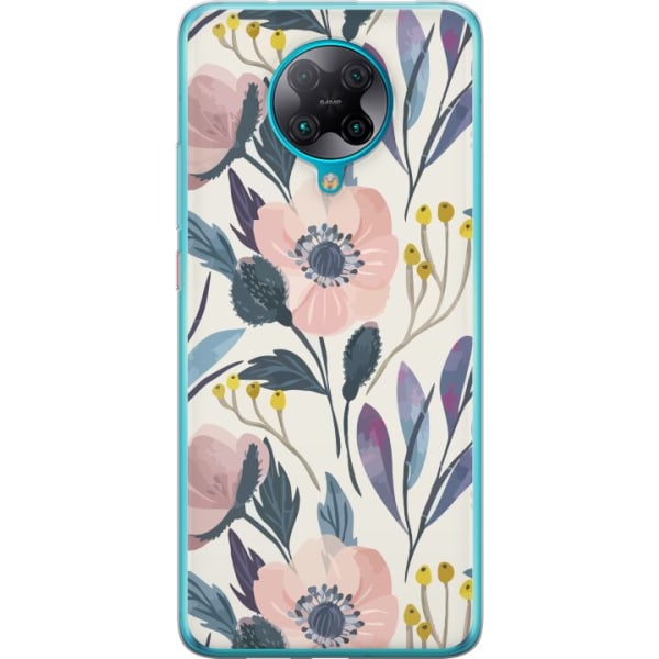 Xiaomi Poco F2 Pro Gennemsigtig cover Blomsterlykke