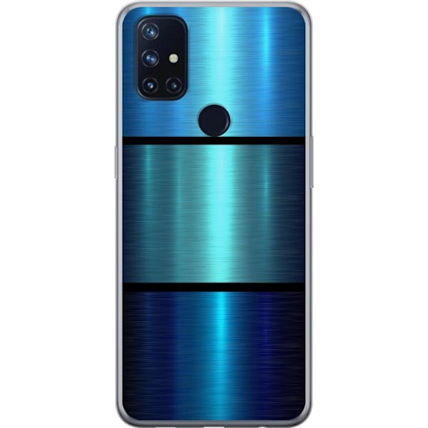 OnePlus Nord N10 5G Läpinäkyvä kuori Sininen