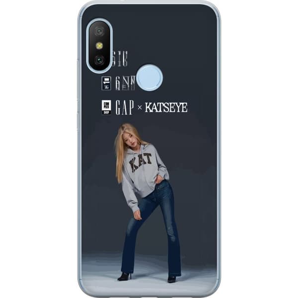 Kompatibelt Mobilskal till Xiaomi Mi A2 Lite KATSEYE blond modebild grå