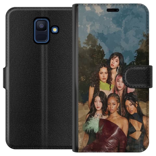 Kompatibelt Plånboksfodral till Samsung Galaxy A6 (2018) KATSEYE brun