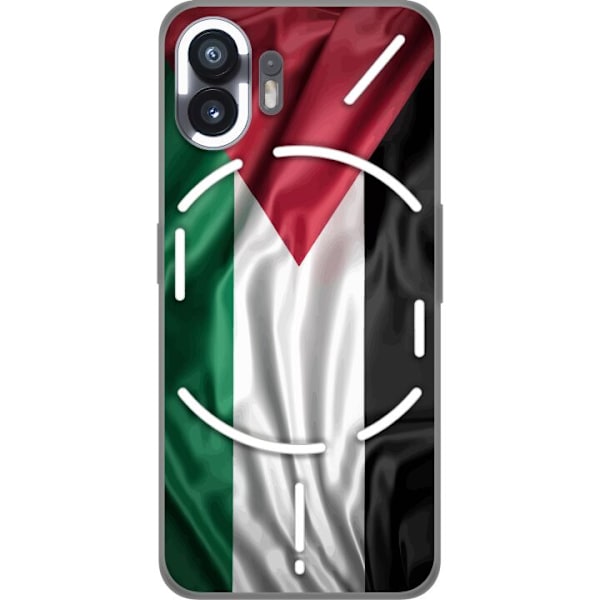 Nothing Phone (2) Läpinäkyvä kuori Palestiinan lippu – ikoninen vapauden symboli punaisessa, mustassa, valkoisessa ja vihreässä