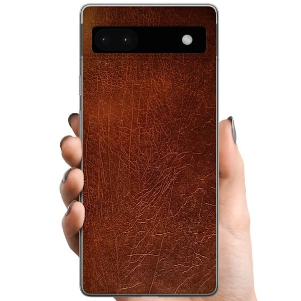 Google Pixel 6a TPU Mobildeksel Lær