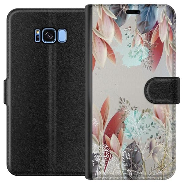 Kompatibelt Plånboksfodral till Samsung Galaxy S8 Blommor