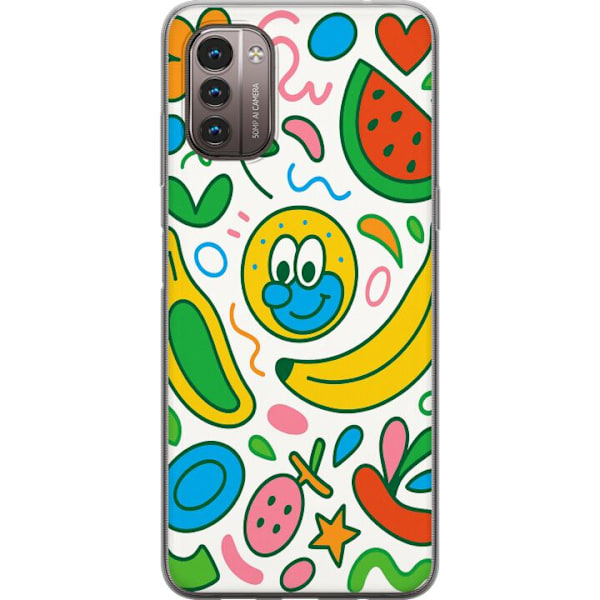 Nokia G21 Läpinäkyvä kuori Perhosverho