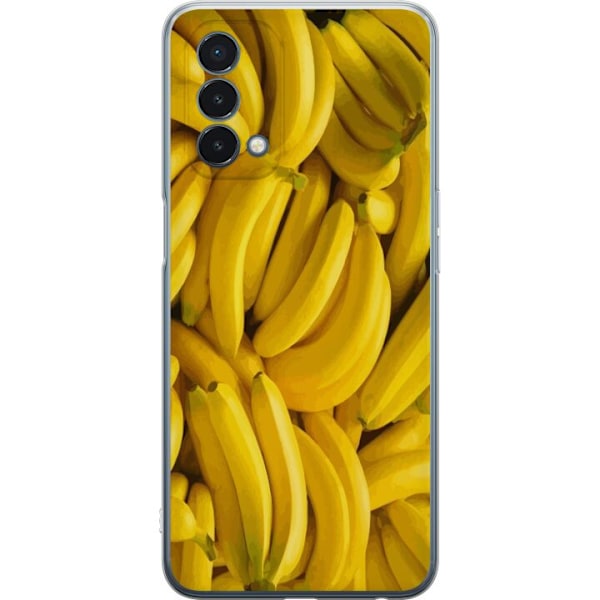 OnePlus Nord N200 5G Läpinäkyvä kuori Banaani kuvio