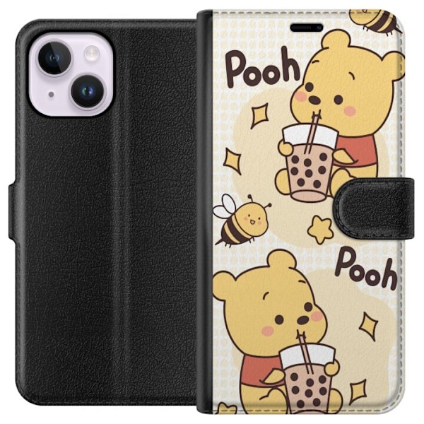 Apple iPhone 15 Plus Plånboksfodral Nalle Pooh Style – klas
