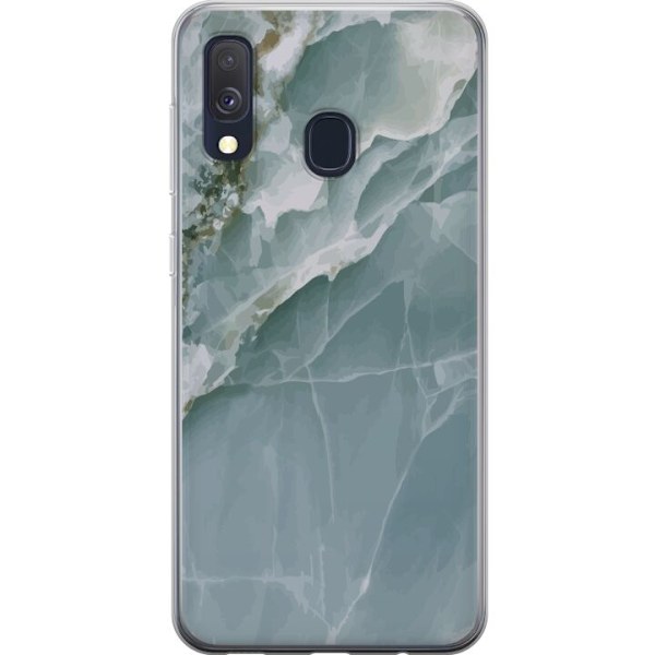 Samsung Galaxy A40 Genomskinligt Skal Marmor Isfjäll