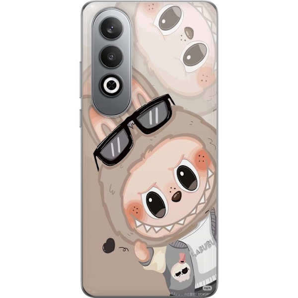 OnePlus Nord CE4 Läpinäkyvä kuori Labubu Rainbow Chaos