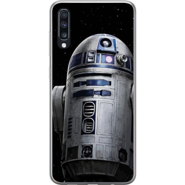 Samsung Galaxy A70 Genomskinligt Skal R2D2 Star Wars