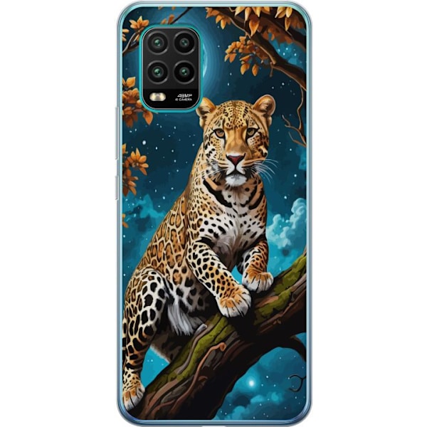 Xiaomi Mi 10 Lite 5G Genomskinligt Skal Leopard