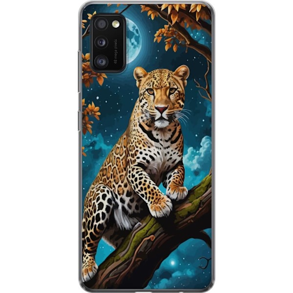 Samsung Galaxy A41 Genomskinligt Skal Leopard