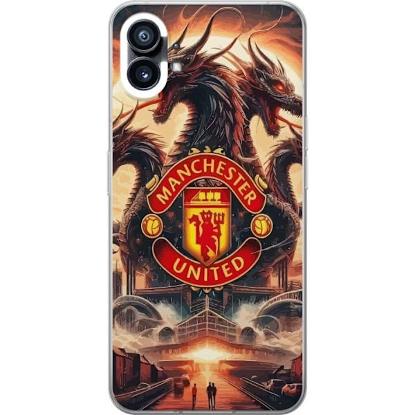 Nothing Phone (1) Genomskinligt Skal Manchester United