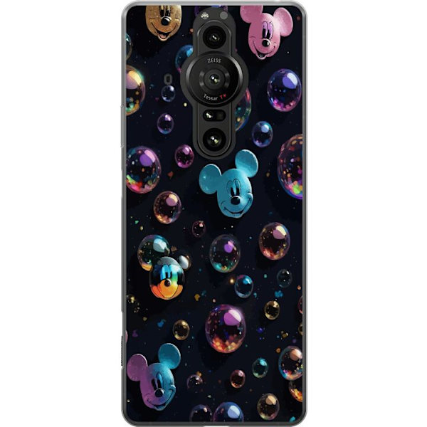 Sony Xperia Pro-I Läpinäkyvä kuori  Mikki Hiiri Disney Kuplat Suunnittelu Hauska Motiivi Suosittu Disney-hahmo Piirrossarja Lasten Klassikko