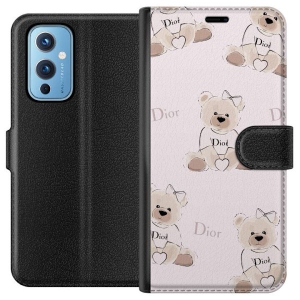 OnePlus 9 Tegnebogsetui Teddy Dior Vibes - luksuriøs bamse i