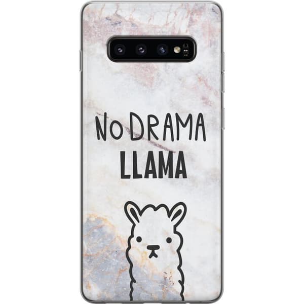 Kompatibelt Mobildeksel til Samsung Galaxy S10 Llama Marble