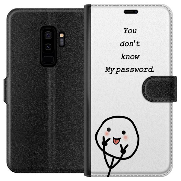 Samsung Galaxy S9+ Plånboksfodral You Don’t Know My Password – edgy textmotiv med attityd