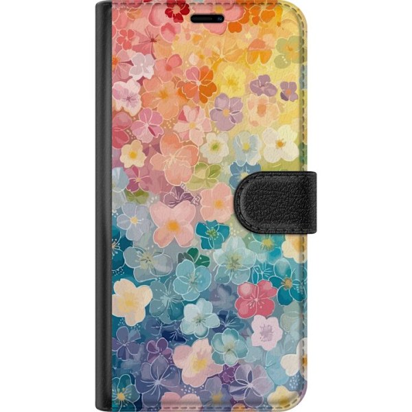 Samsung Galaxy A20e Tegnebogsetui Små blomster